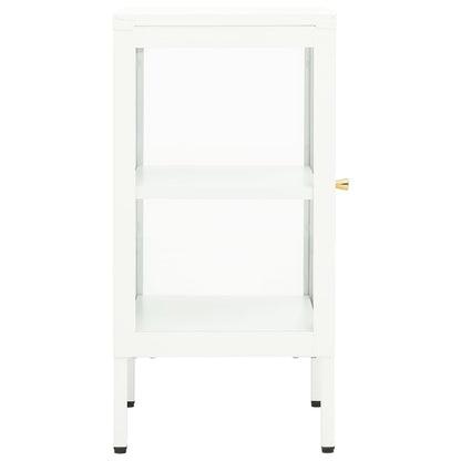 vidaXL Buffet 38x35x70 cm Métal et Verre