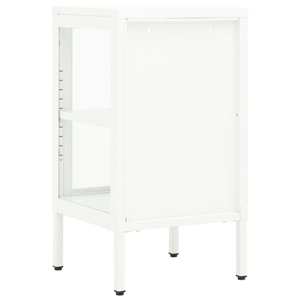 vidaXL Buffet 38x35x70 cm Métal et Verre
