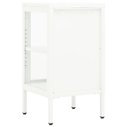 vidaXL Buffet 38x35x70 cm Métal et Verre