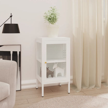 vidaXL Buffet 38x35x70 cm Métal et Verre