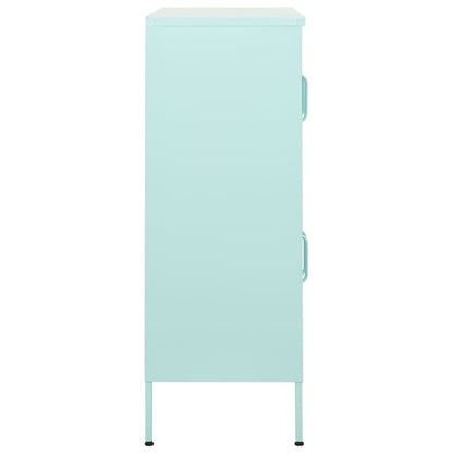 vidaXL Lagerschrank Minzgrün 80x35x101,5 cm Stahl