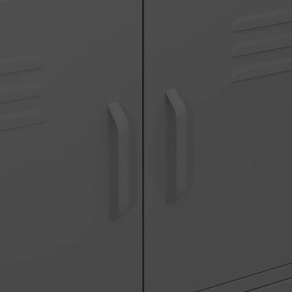 Lagerschrank Anthrazit 80x35x101,5 cm Stahl