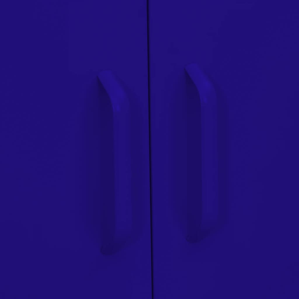 vidaXL Lagerschrank Marineblau 80x35x101,5 cm Stahl