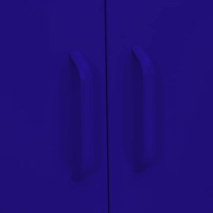 vidaXL Lagerschrank Marineblau 80x35x101,5 cm Stahl