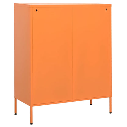 vidaXL Lagerschrank Orange 80x35x101,5 cm Stahl