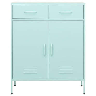 vidaXL Lagerschrank Minzgrün 80x35x101,5 cm Stahl