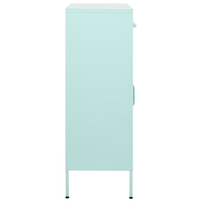 vidaXL Lagerschrank Minzgrün 80x35x101,5 cm Stahl