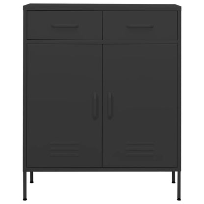 vidaXL Lagerschrank Anthrazit 80x35x101,5 cm Stahl