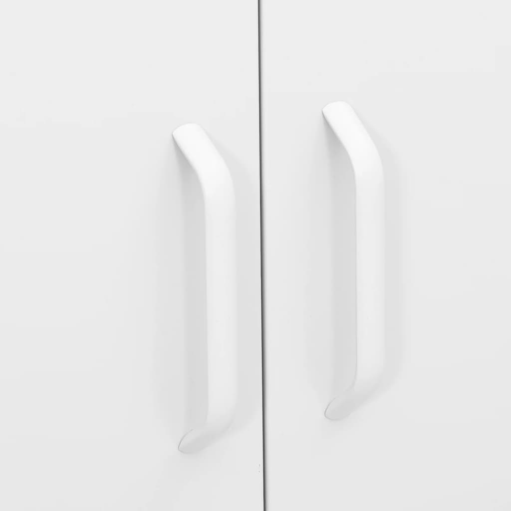 vidaXL Lagerschrank Weiß 80x35x101,5 cm Stahl
