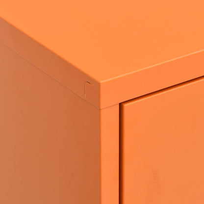 vidaXL Lagerschrank Orange 80x35x101,5 cm Stahl