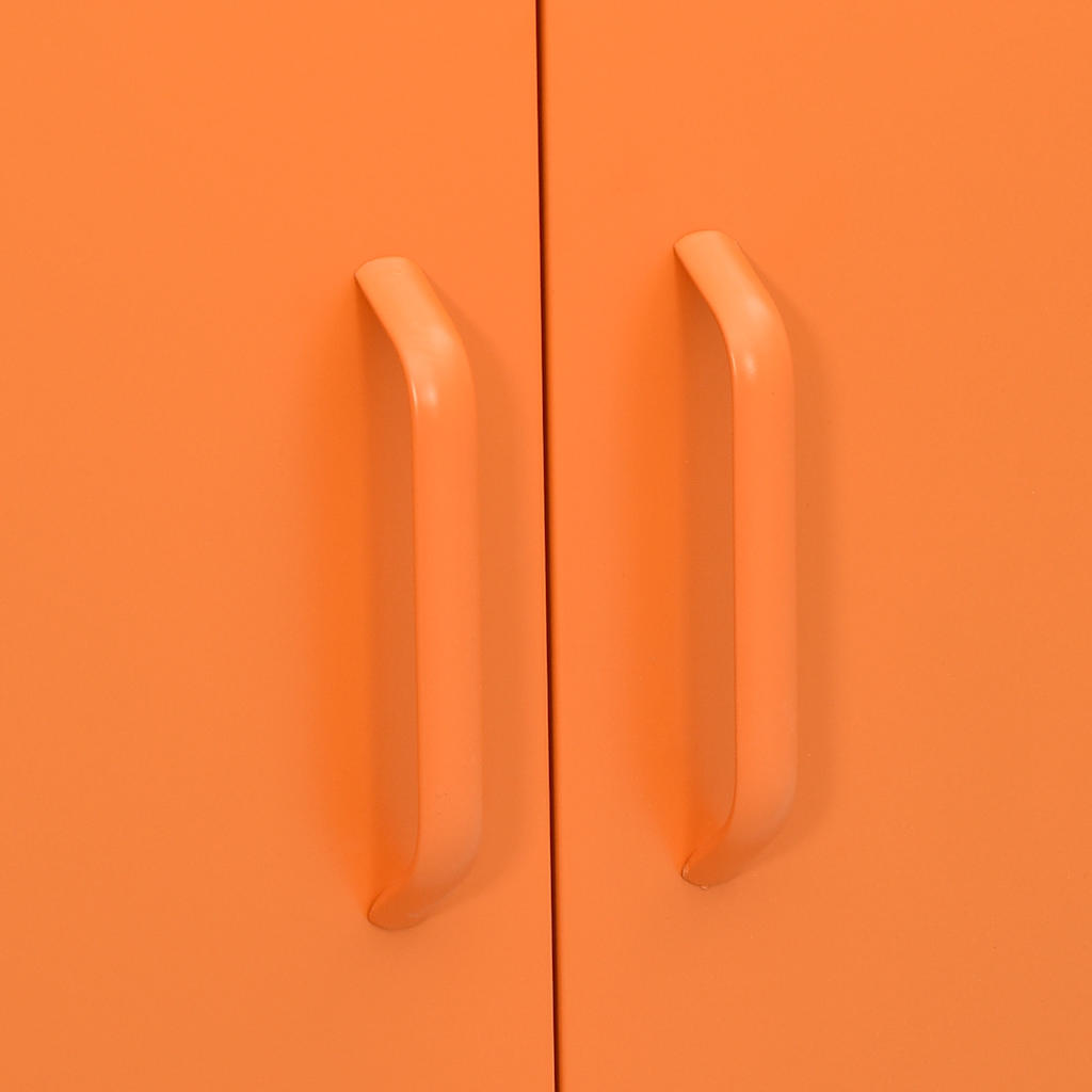 vidaXL Lagerschrank Orange 80x35x101,5 cm Stahl