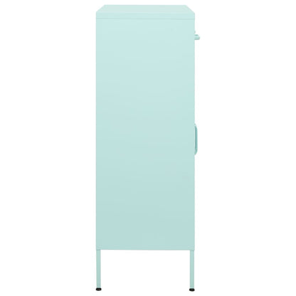 vidaXL Lagerschrank Minzgrün 80x35x101,5 cm Stahl