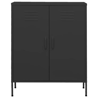 vidaXL Lagerschrank Anthrazit 80x35x101,5 cm Stahl