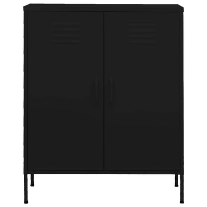 vidaXL Lagerschrank Schwarz 80x35x101,5 cm Stahl