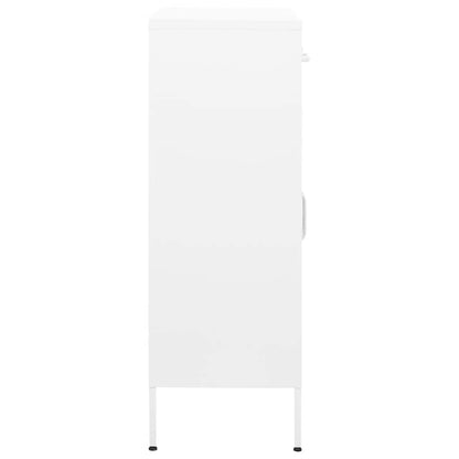 vidaXL Lagerschrank Weiß 80x35x101,5 cm Stahl