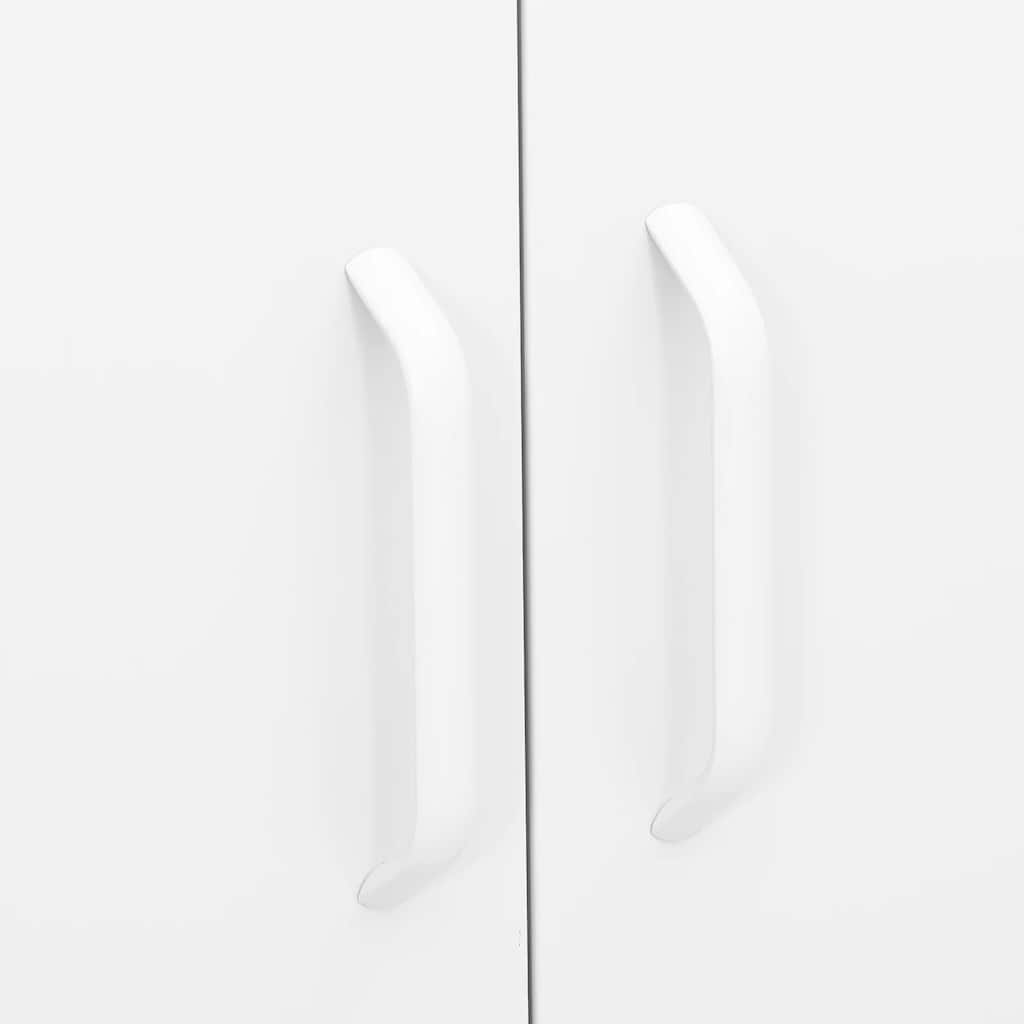 vidaXL Lagerschrank Weiß 80x35x101,5 cm Stahl