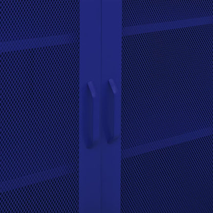 vidaXL Lagerschrank Marineblau 80x35x101,5 cm Stahl