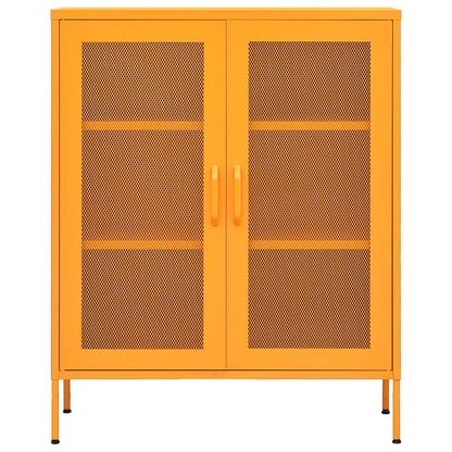 vidaXL Lagerschrank Senfgelb 80 x 35 x 101,5 cm Stahl