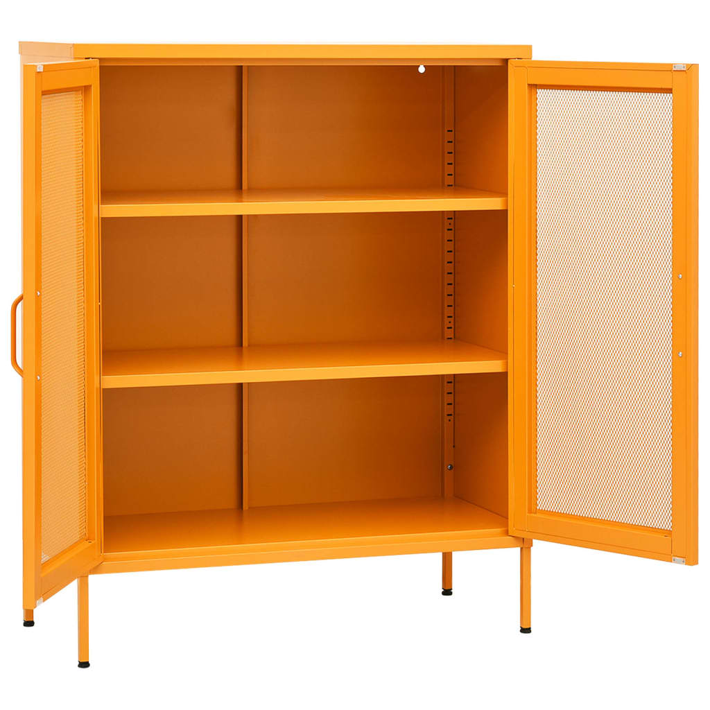 vidaXL Lagerschrank Senfgelb 80 x 35 x 101,5 cm Stahl