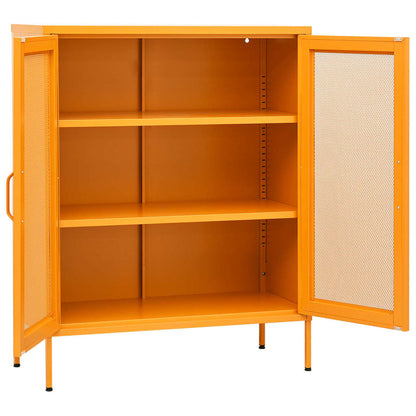 vidaXL Lagerschrank Senfgelb 80 x 35 x 101,5 cm Stahl