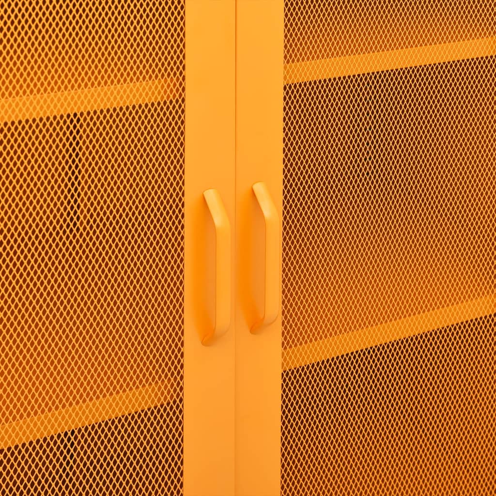 vidaXL Lagerschrank Senfgelb 80 x 35 x 101,5 cm Stahl