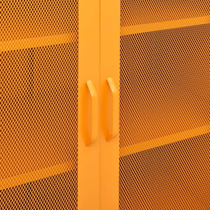vidaXL Lagerschrank Senfgelb 80 x 35 x 101,5 cm Stahl