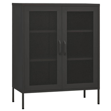 vidaXL Lagerschrank Anthrazit 80x35x101,5 cm Stahl
