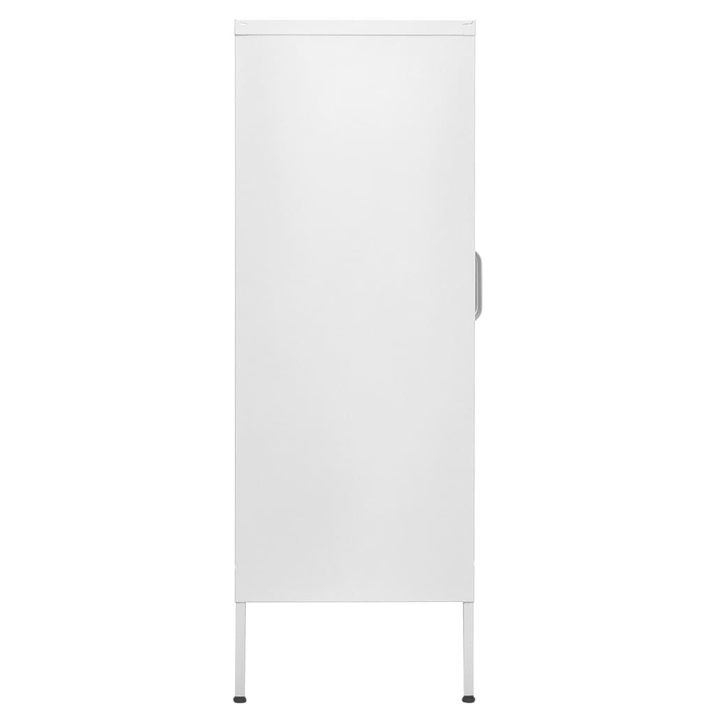 vidaXL Lagerschrank Weiß 80x35x101,5 cm Stahl