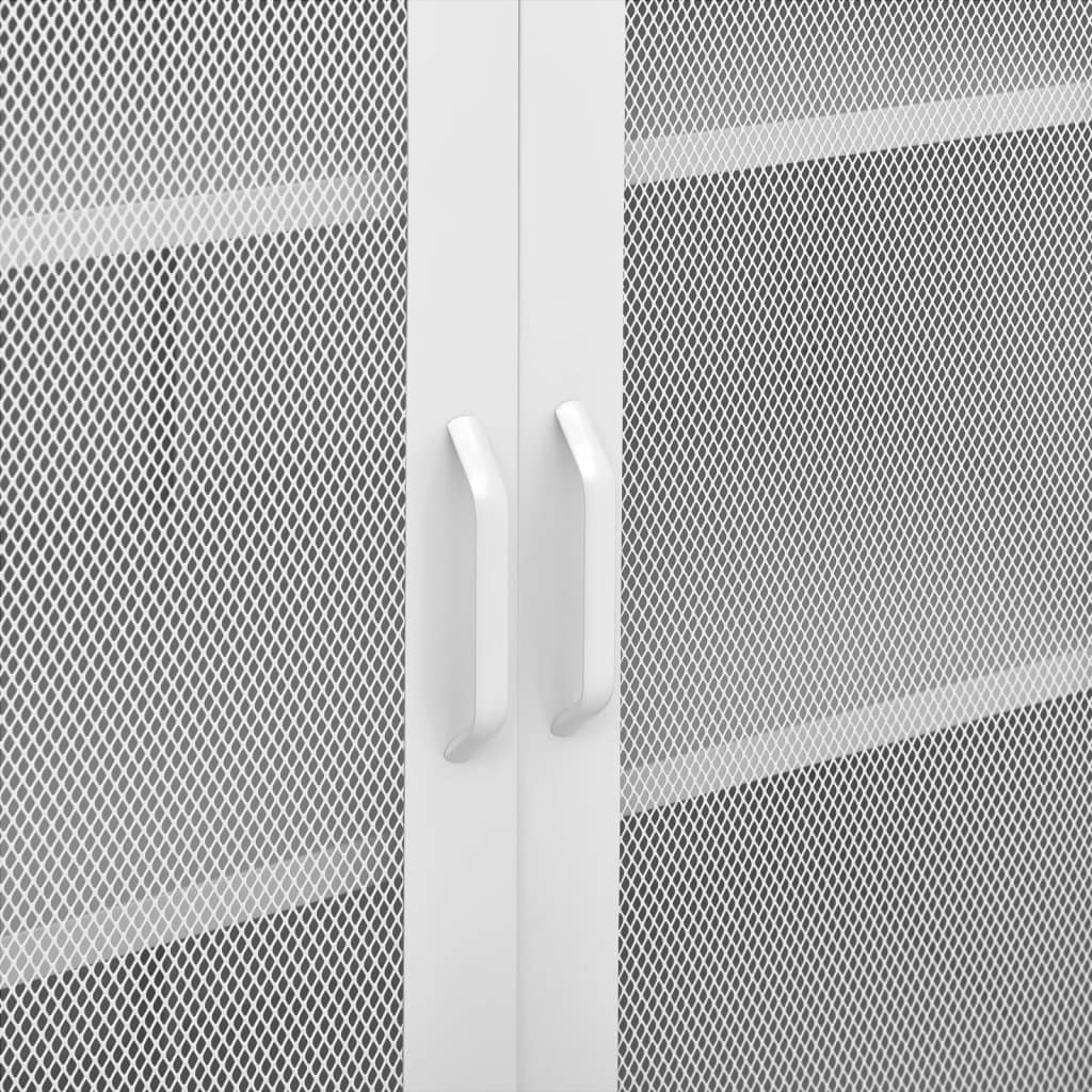 vidaXL Lagerschrank Weiß 80x35x101,5 cm Stahl
