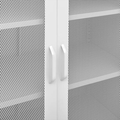 vidaXL Lagerschrank Weiß 80x35x101,5 cm Stahl