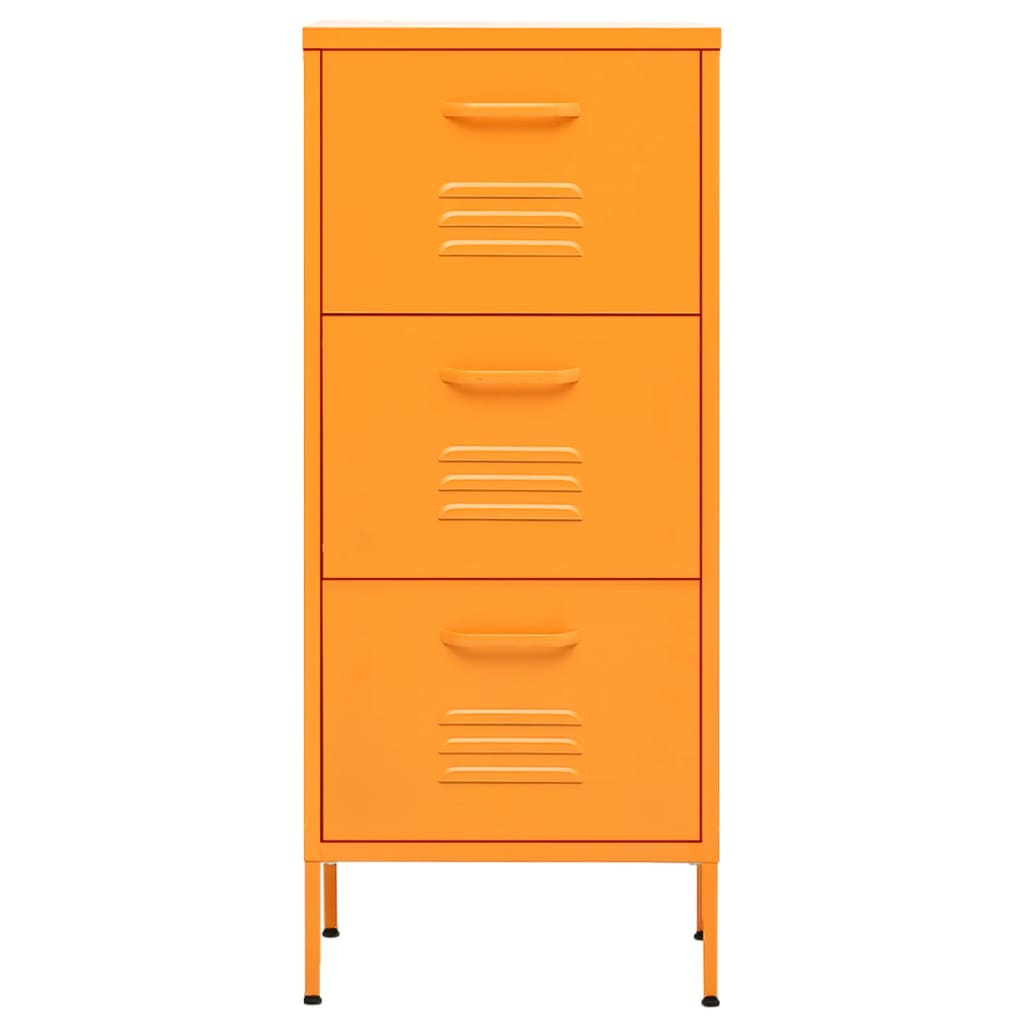 vidaXL Lagerschrank Senfgelb 42,5x35x101,5 cm Stahl