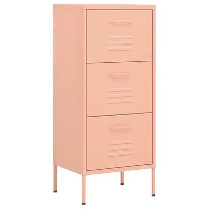 vidaXL Lagerschrank Rosa 42,5x35x101,5 cm Stahl