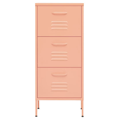 vidaXL Lagerschrank Rosa 42,5x35x101,5 cm Stahl