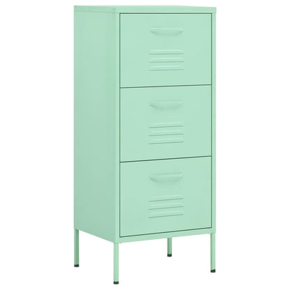 vidaXL Lagerschrank Minzgrün 42,5x35x101,5 cm Stahl