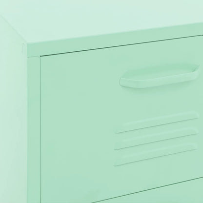 vidaXL Lagerschrank Minzgrün 42,5x35x101,5 cm Stahl