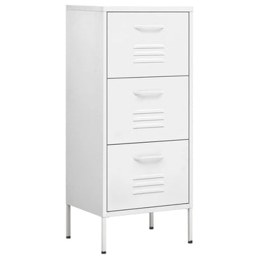 vidaXL Lagerschrank Weiß 42,5x35x101,5 cm Stahl