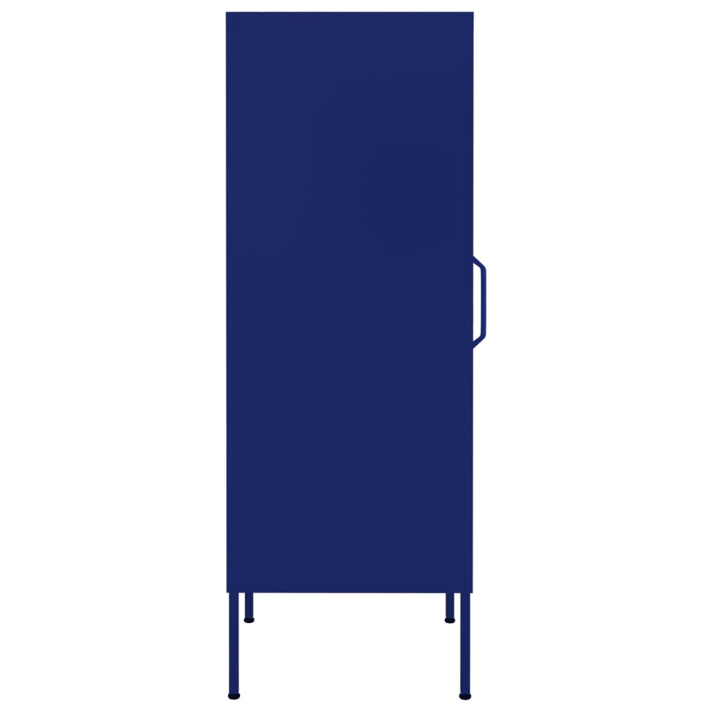 vidaXL Lagerschrank Marineblau 42,5x35x101,5 cm Stahl