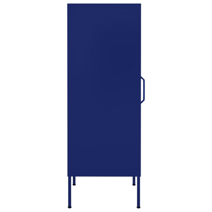 vidaXL Lagerschrank Marineblau 42,5x35x101,5 cm Stahl