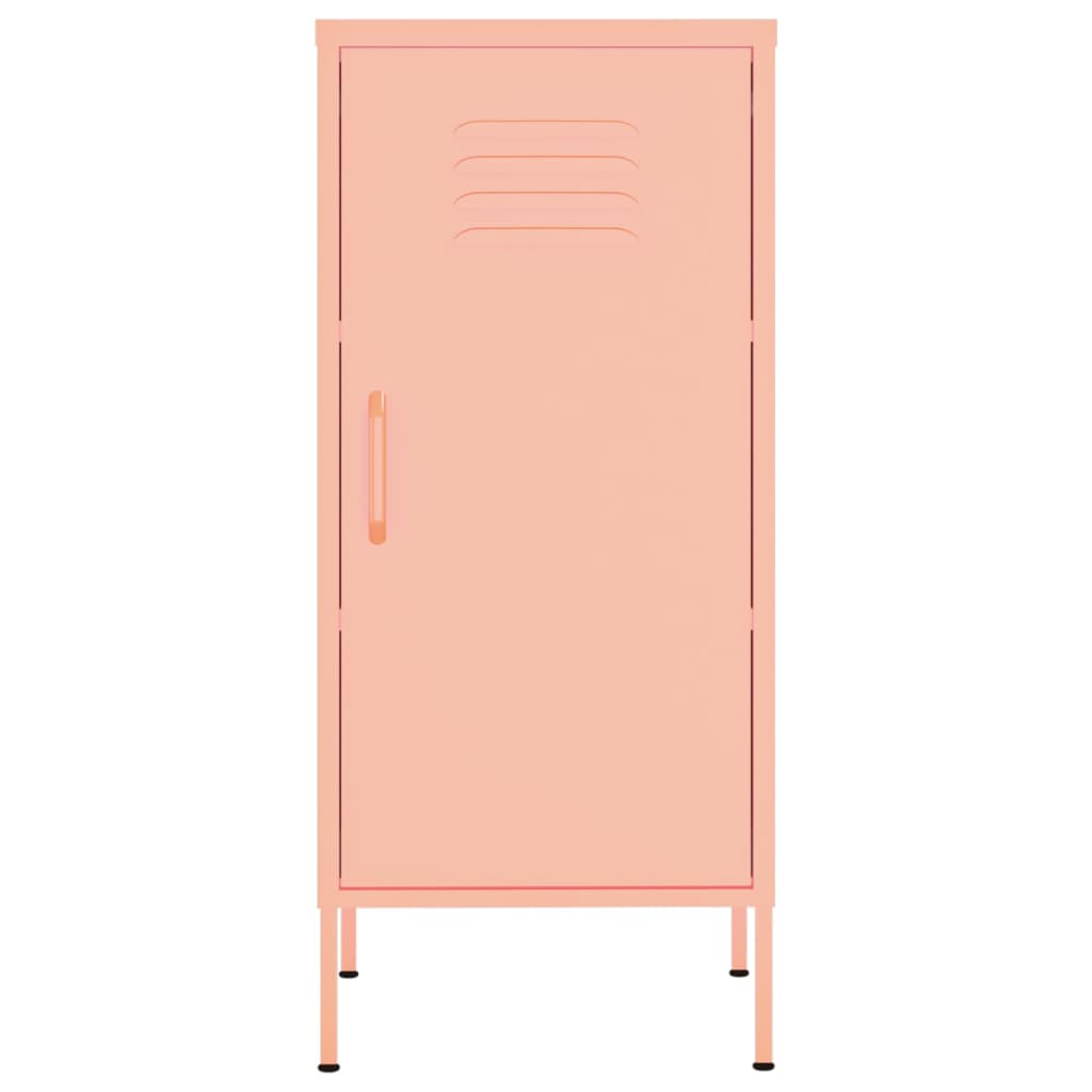 vidaXL Lagerschrank Rosa 42,5x35x101,5 cm Stahl