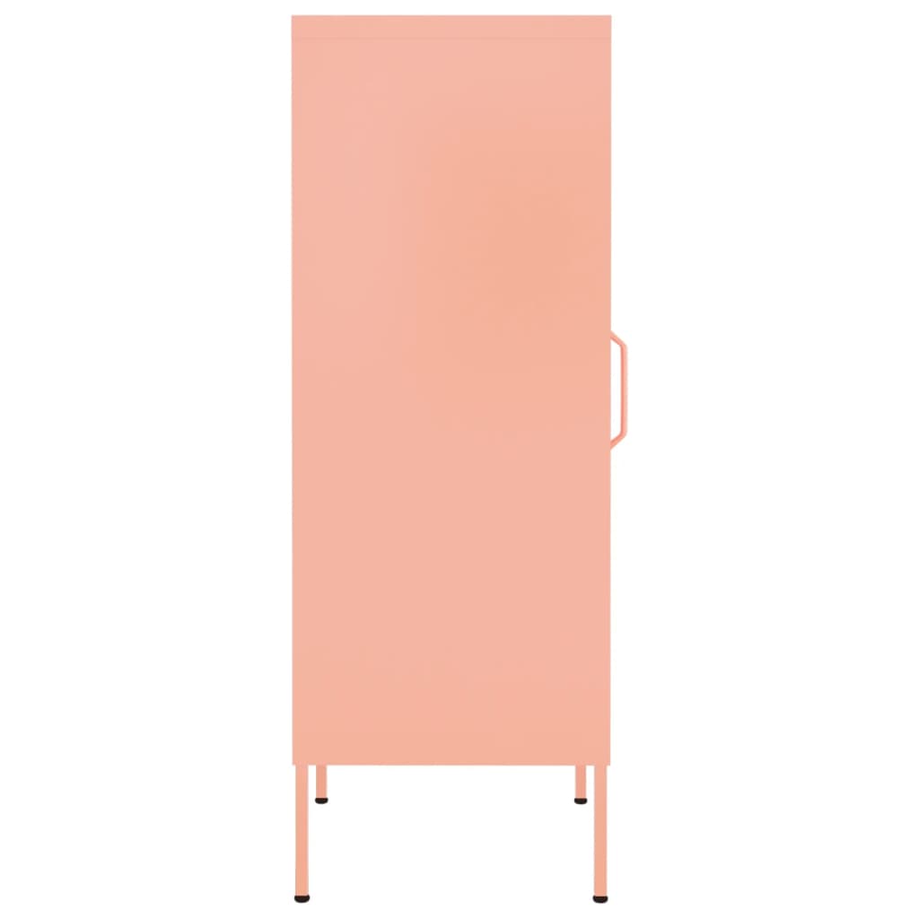 vidaXL Lagerschrank Rosa 42,5x35x101,5 cm Stahl
