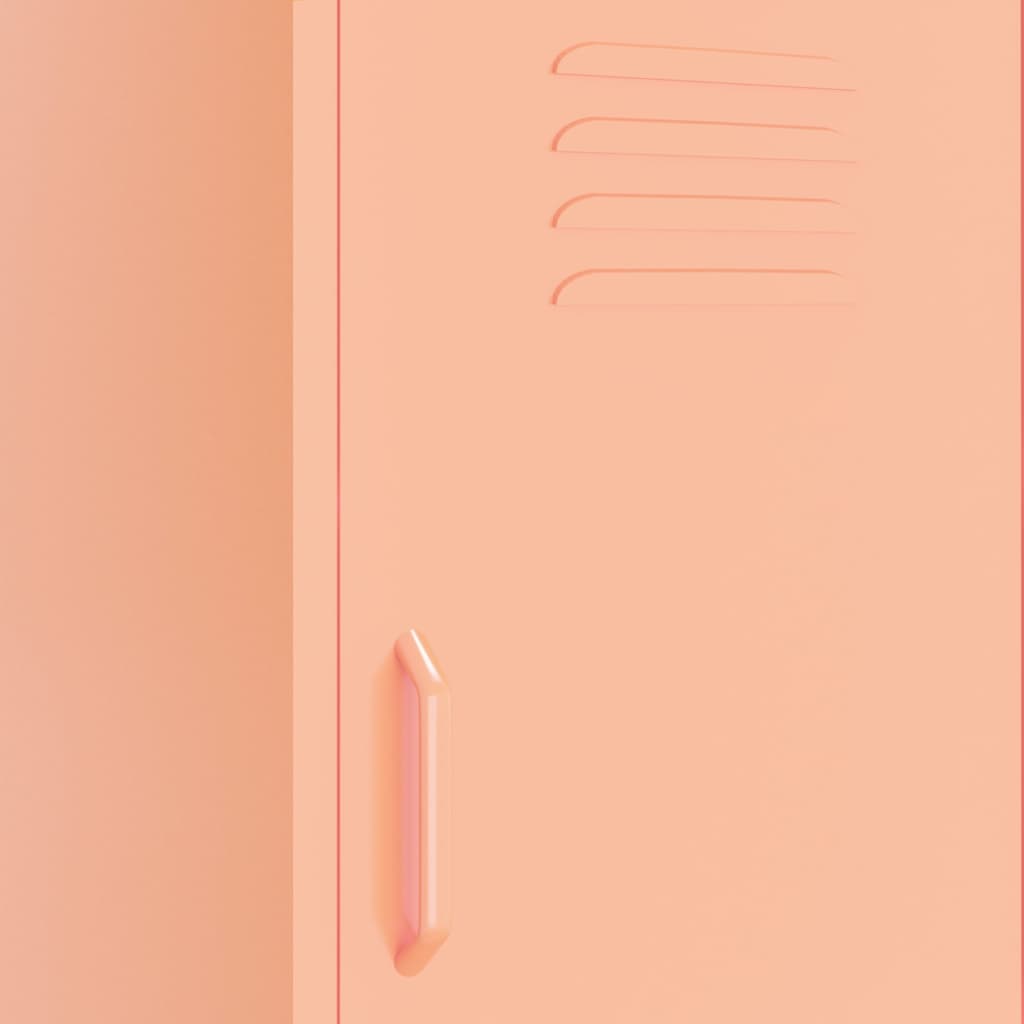 vidaXL Lagerschrank Rosa 42,5x35x101,5 cm Stahl