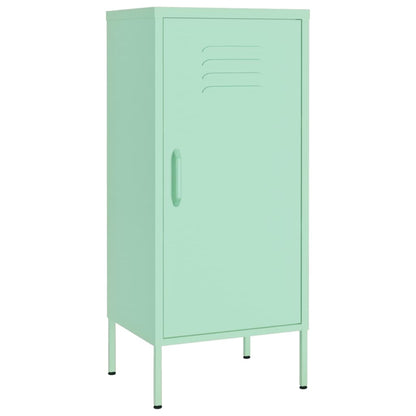 vidaXL Lagerschrank Minzgrün 42,5x35x101,5 cm Stahl