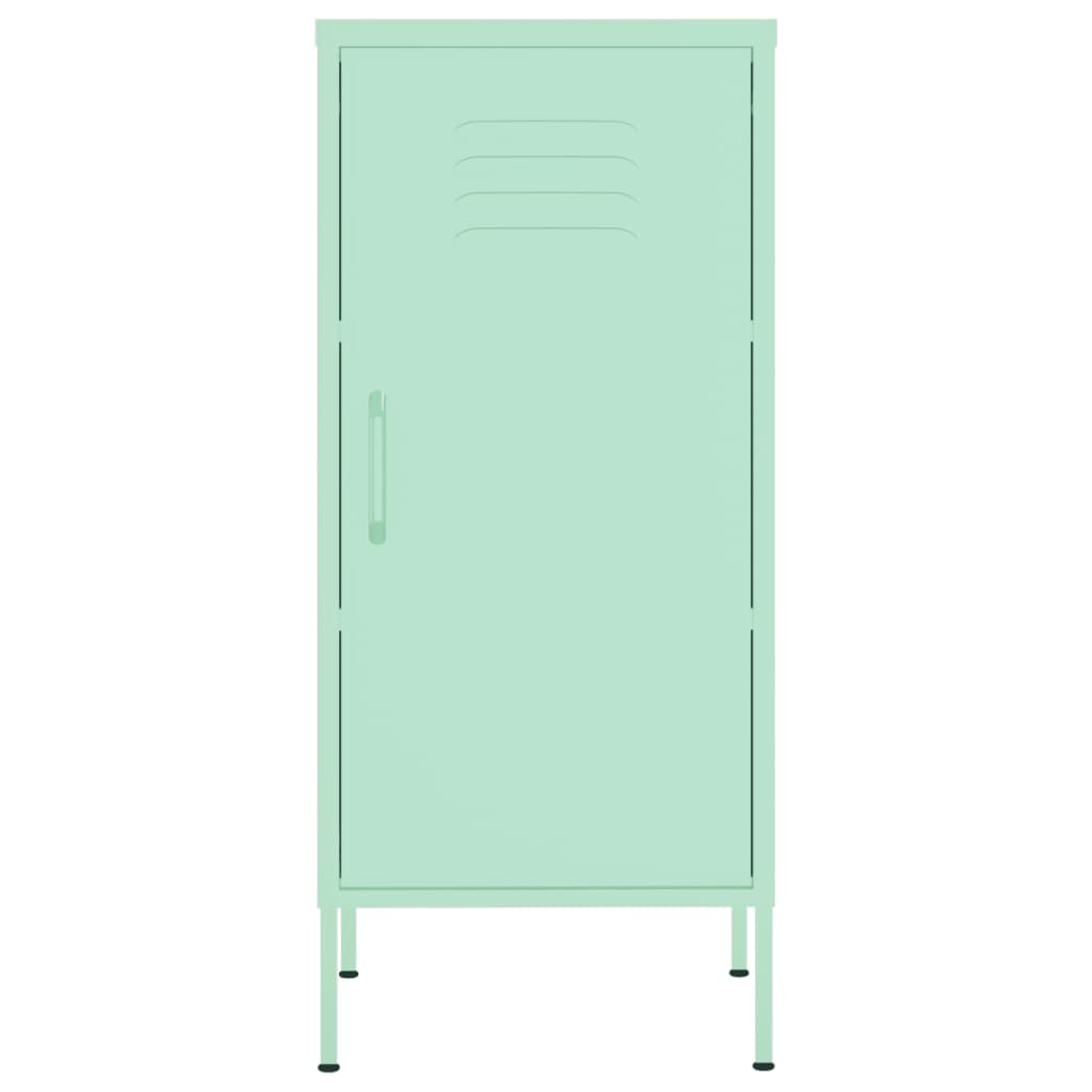 vidaXL Lagerschrank Minzgrün 42,5x35x101,5 cm Stahl