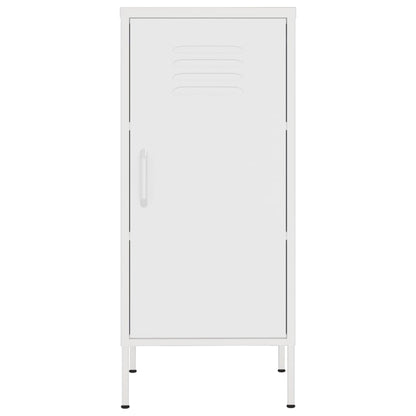 vidaXL Lagerschrank Weiß 42,5x35x101,5 cm Stahl
