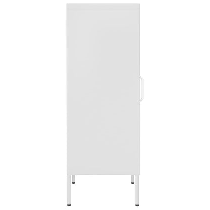 vidaXL Lagerschrank Weiß 42,5x35x101,5 cm Stahl