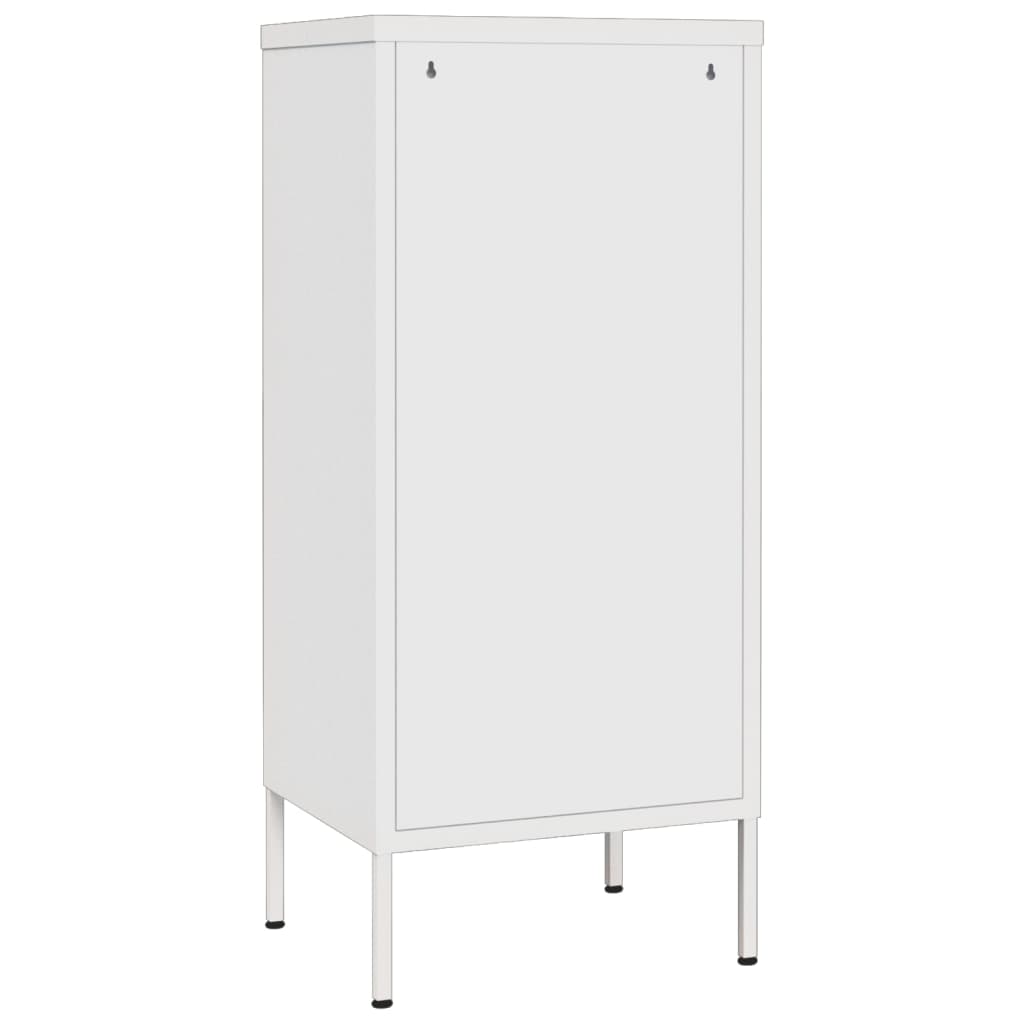vidaXL Lagerschrank Weiß 42,5x35x101,5 cm Stahl
