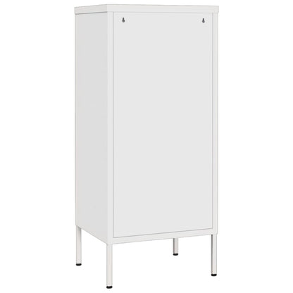 vidaXL Lagerschrank Weiß 42,5x35x101,5 cm Stahl