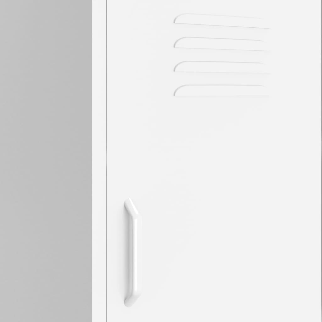 vidaXL Lagerschrank Weiß 42,5x35x101,5 cm Stahl