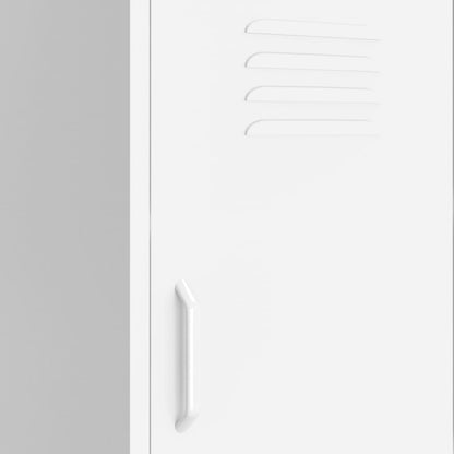 vidaXL Lagerschrank Weiß 42,5x35x101,5 cm Stahl