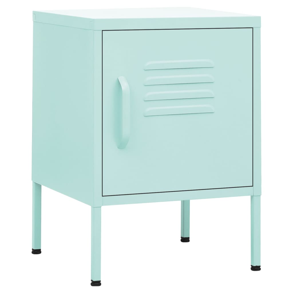 vidaXL Table de chevet Vert menthe 35x35x51 cm Acier